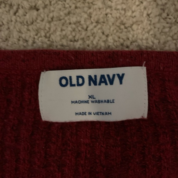 Women's Scoop Neck Pullover Sweater XL Burgundy Soft Knit - Old Navy - Picture 2 of 7